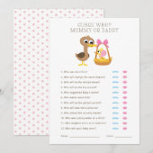 Invitation 5 Petits Canards | Devine qui est Maman ou Papa (Devant / Derrière)