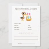 Invitation 5 Petits Canards | Prédictions & Conseils Baby Sho (Devant)