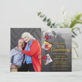 Invitation 5 photo 50e anniversaire de mariage d'or (Debout devant)