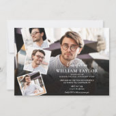 Invitation 5 Photo Collage Moderne Graduation Party (Devant)