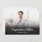 Invitation 5 Photo Collage Moderne Graduation Party (Dos)