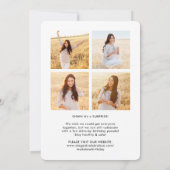 Invitation 5 Photo Drive-By Surprise Anniversaire Parade (Dos)