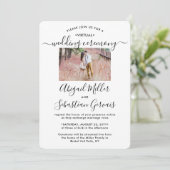 Invitation 5 Photo Mariage virtuel Livestream Longue distance (Debout devant)