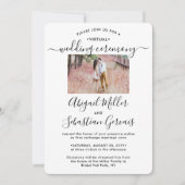 Invitation 5 Photo Mariage virtuel Livestream Longue distance (Devant)