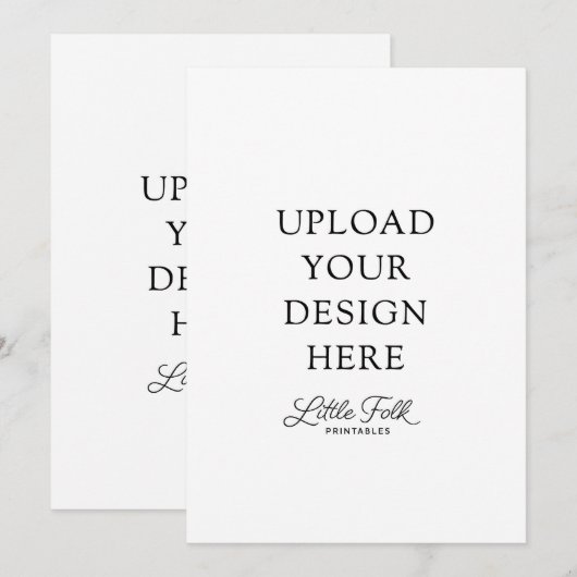 Invitation 5 x 7" (Devant / Derrière)