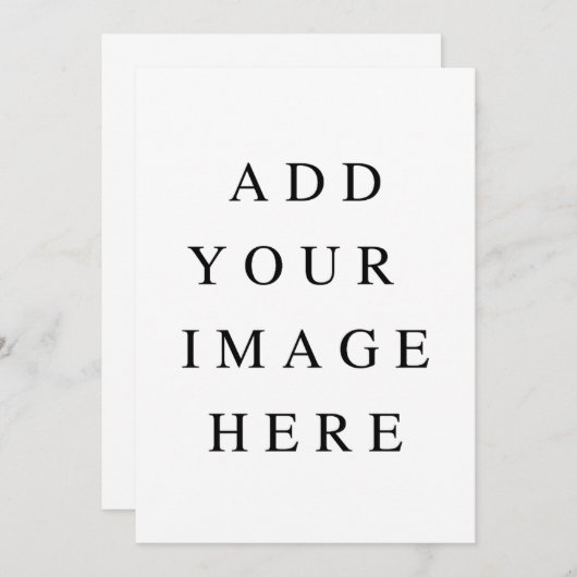 Invitation 5 x 7 en impression personnalisée (Devant / Derrière)