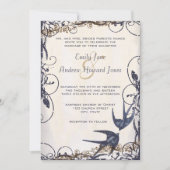 Invitation 5 x 7 Inséparables Vintages Mariage (Devant)