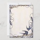 Invitation 5 x 7 Inséparables Vintages Mariage (Dos)