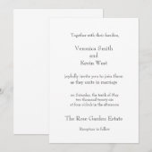 Invitation 5 X 7 modèle (Devant / Derrière)