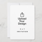 Invitation 5 x 7 personnalisée avec coin arrondi (Devant)