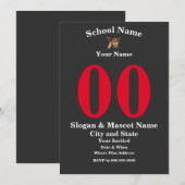 Invitation 5e 10e 15e 20e 25e 30e 35e 40e 45e 50e (Devant / Derrière)