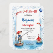 Invitation 5e anniversaire de pêche (Devant / Derrière)