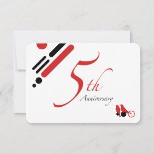 Invitation 5e anniversaire (mod birds)