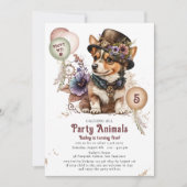 Invitation 5e anniversaire Puppy Dog Pet Adoption Party (Devant)