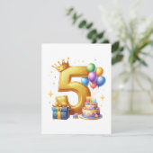 Invitation 5ème anniversaire doré (Debout devant)