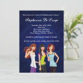 Invitation 5x7 Adolescents Ado Sweet 16 Anniversaire Invitati (Debout devant)