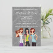 Invitation 5x7 Adolescents Ado Sweet 16 Anniversaire Invitati (Debout devant)