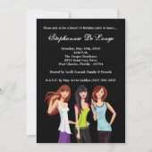 Invitation 5x7 Adolescents Ado Sweet 16 Anniversaire Invitati (Devant)
