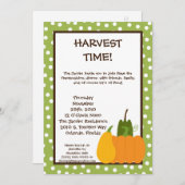 Invitation 5x7 Automne Harvest Citrouille Thanksgiving Invita (Devant / Derrière)