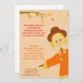 Invitation 5x7 Automne Scarecrow Thanksgiving Party Invitatio (Devant / Derrière)
