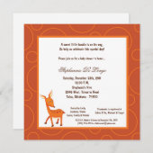 Invitation 5x7 Baby shower à points de cerfs (Devant / Derrière)