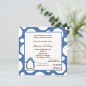 Invitation 5x7 Baby shower de table à points (Debout devant)