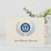 Invitation 5x7 Blue Crest College Annonces de graduation (Debout devant)