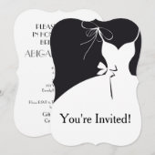 Invitation 5x7 Bracket d'invitation de douche nuptiale (Devant / Derrière)