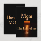 Invitation 5x7 Bracket d'invitation pour votre mère (Devant / Derrière)