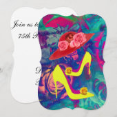 Invitation 5x7 Casquettes et talons de supports d'invitation (Devant / Derrière)