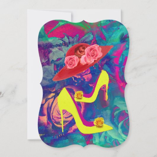 Invitation 5x7 Casquettes et talons de supports d'invitation (Devant)