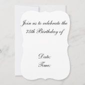 Invitation 5x7 Casquettes et talons de supports d'invitation (Dos)