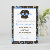 invitation 5x7 - Crâne punk Roc Invitation d'anniv (Debout devant)