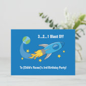 Invitation 5x7 d'anniversaire de bateau de (Debout devant)