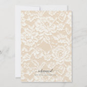 Invitation 5x7 de douche de lingerie de crêpes et (Dos)