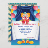 Invitation 5x7 de partie d'anniversaire de enfant (Devant / Derrière)