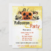 Invitation 5x7 Éffrayant Citrouille Halloween Costume Invitat (Devant)