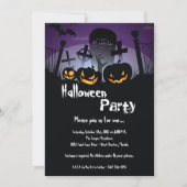 Invitation 5x7 Éffrayant Citrouille Halloween Costume Invitat (Devant)