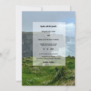 Invitation 5x7 Falaises de Moher Irlande Mariage