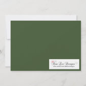 Invitation 5x7 Green Masquerade Sweet 16 Anniversaire Invitat (Dos)