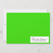 Invitation 5x7 Green Masquerade Sweet 16 Anniversaire Invitat (Dos)