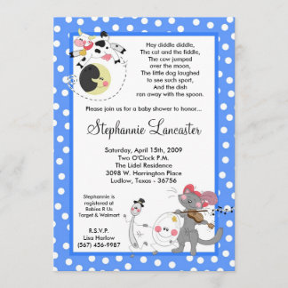 Invitation 5x7 Hey Diddle Diddle DidSery Baby shower Invitati