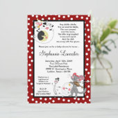 Invitation 5x7 Hey Diddle Diddle DidSery Baby shower Invitati (Debout devant)