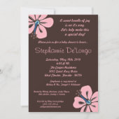 Invitation 5x7 Hibiscus hawaïensInvitation Baby shower de fle (Devant)