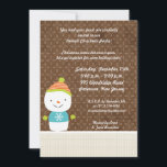 Invitation 5x7 hiver Snowman hiver NeigeInvitation<br><div class="desc">Cette invitation de Noël de taille 5x7 est à la fois branchée et chic. Il est imprimé sur du papier de 110 livres mat, lisse, vibrant et mat. Contient 50 % de contenu recyclé. Parfait pour vos invitations et annonces d'événements les plus formelles. Elles sont fournies avec des enveloppes blanches...</div>