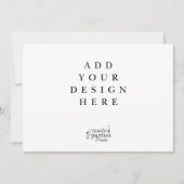 Invitation 5x7" Horizontal Landscape Cards (Devant)