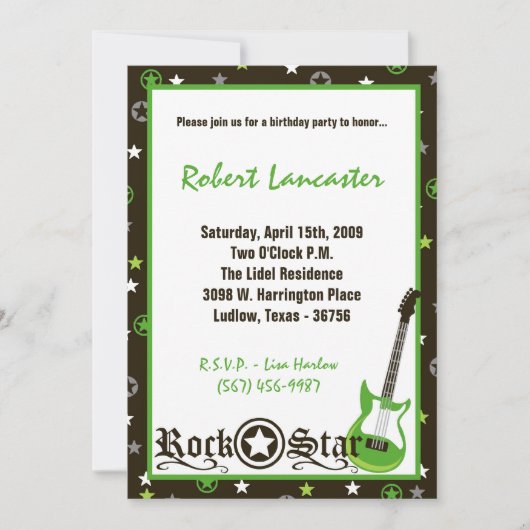 Invitation 5x7 - Invitation pour l'anniversaire de (Devant)