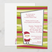 Invitation 5x7 Jolly St.Nick (Devant / Derrière)
