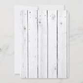 Invitation 5x7 Mason Jar Mariage campagnard de lavage en bois (Dos)