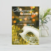 Invitation 5x7 Masquerade Halloween Costume Invite (Debout devant)